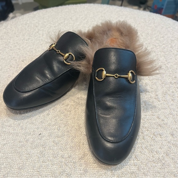 Gucci Princetown Furry Mule sz 38 - Picture 3 of 7